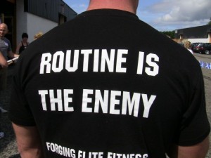 routine is the enemy crossfit